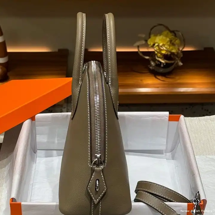 Cheap 25 Bag Leather In Hermes Palladium Epsom Khaki Bolide Hardware 0419